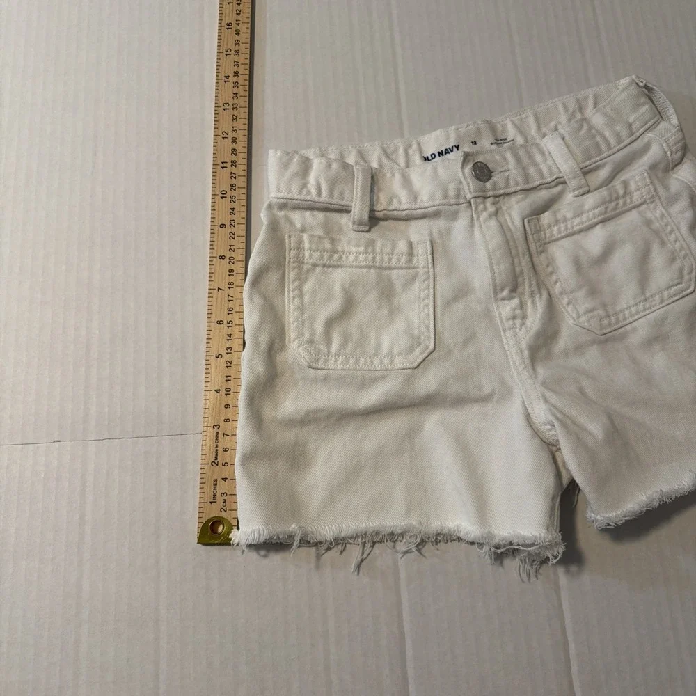 Old Navy Girls Denim Shorts - 12 - White